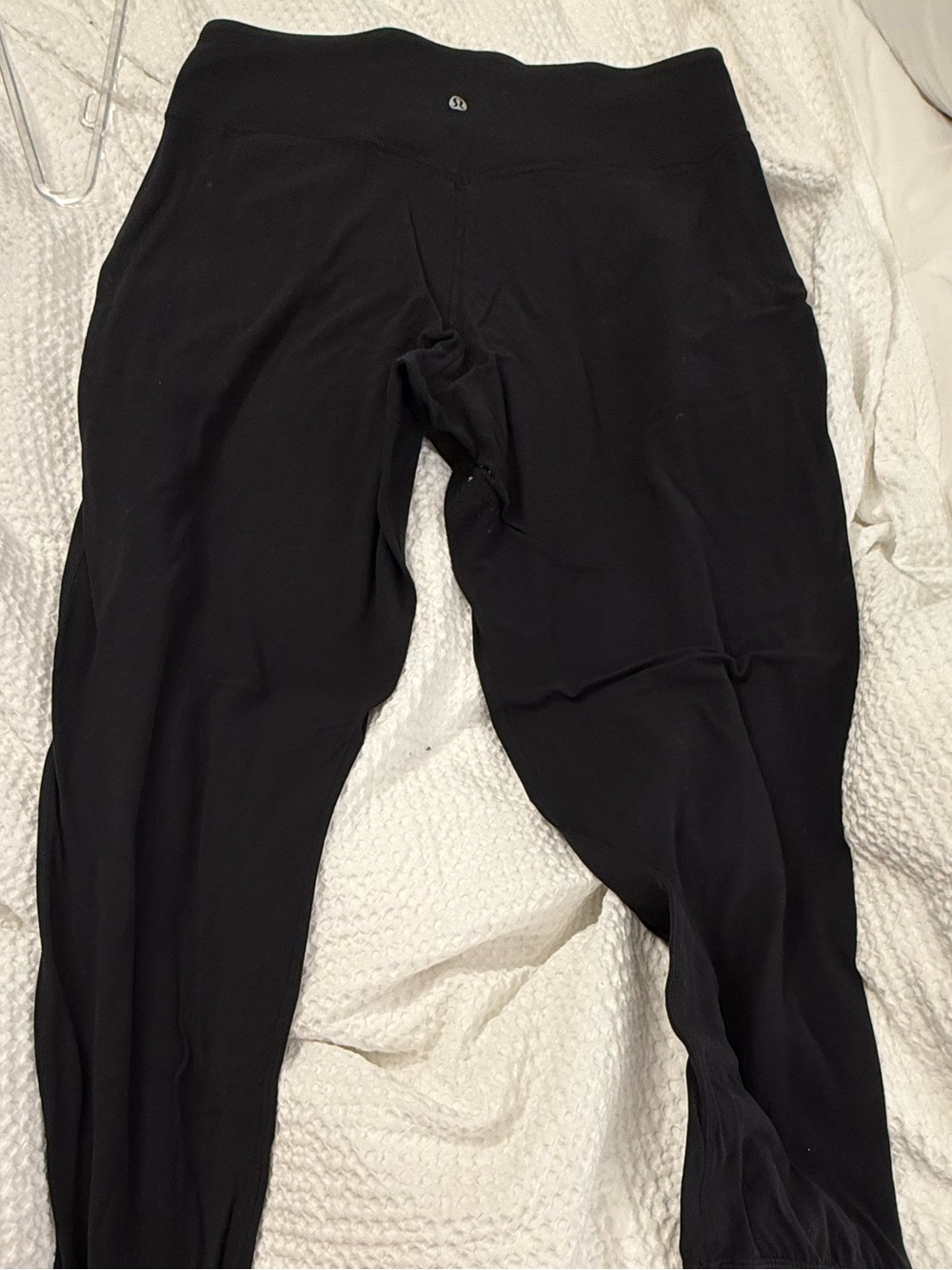lululemon athletica Black High-Rise Leggings with Ankle Cuffs